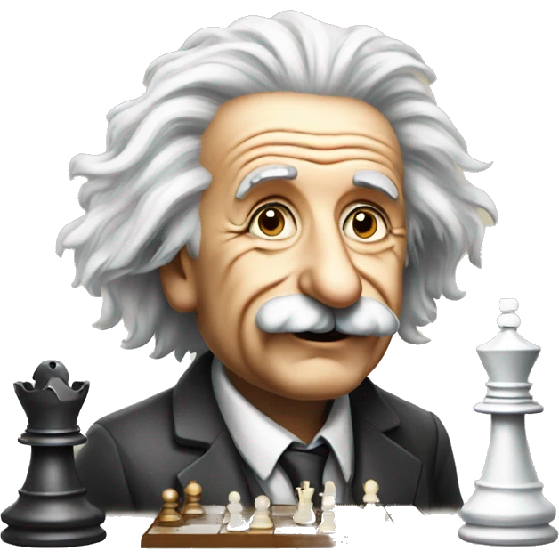 einstein and chess emoji