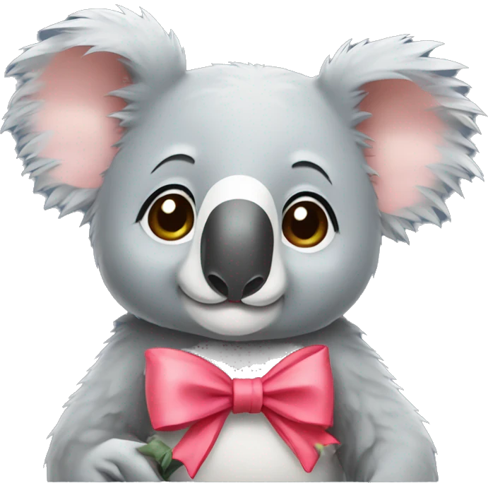 Koala with a bow emoji