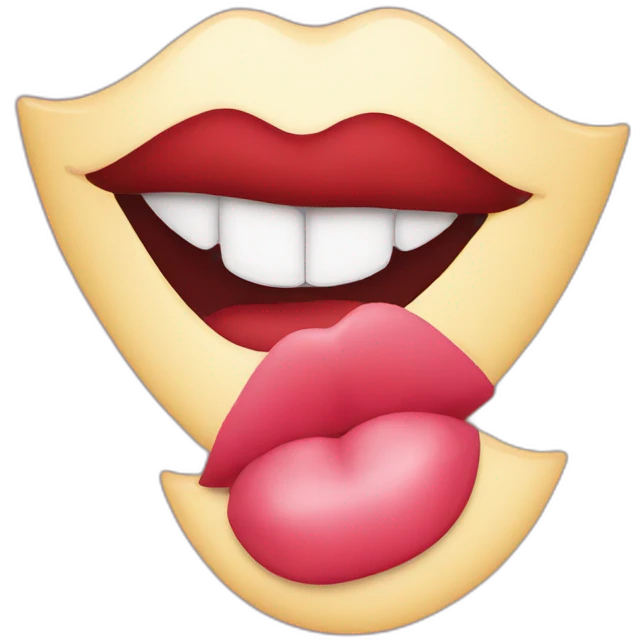 Lip kiss emoji