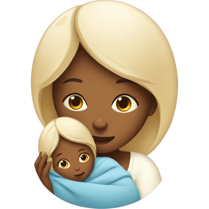 Mommy and baby born  emoji