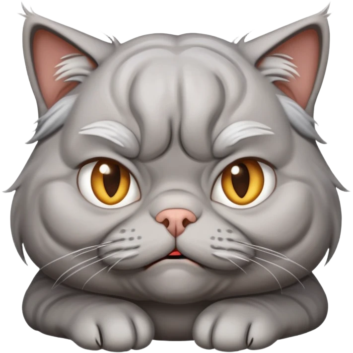 Stupid granny cat emoji
