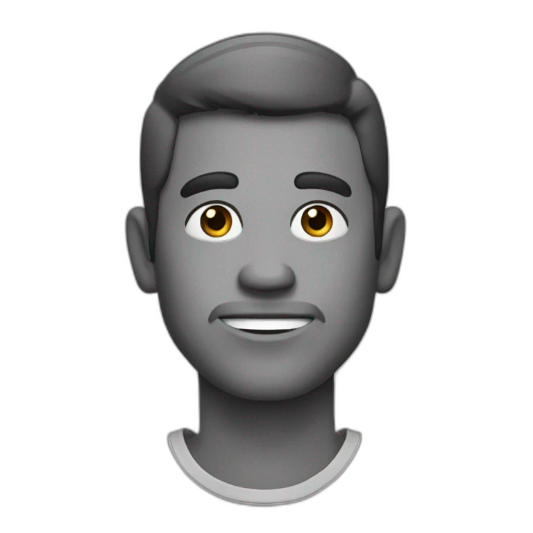 Singe sur homme emoji