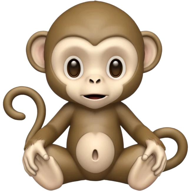 Creepy monkey doll emoji
