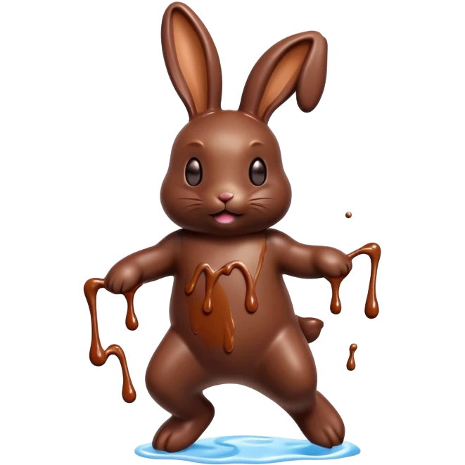 Chocolate bunny Dance emoji