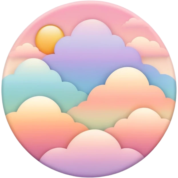  Romantic warm-colored pastel lush gradients aesthetic emoji
