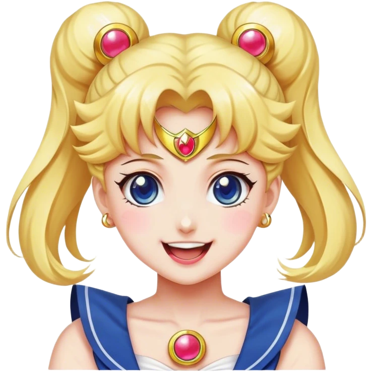 Sailor moon happy emoji