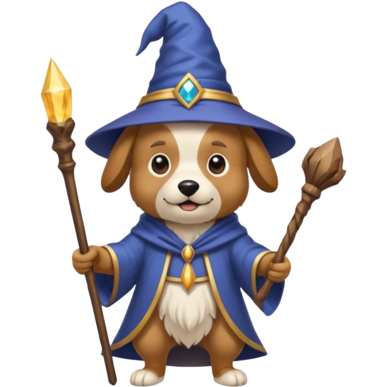 Dog wizard emoji
