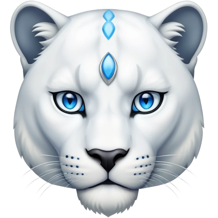White pantera emoji