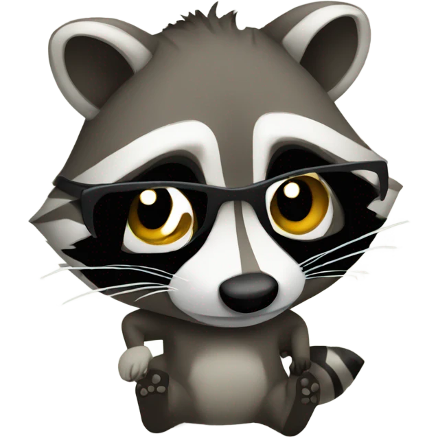 drunk raccoon  emoji