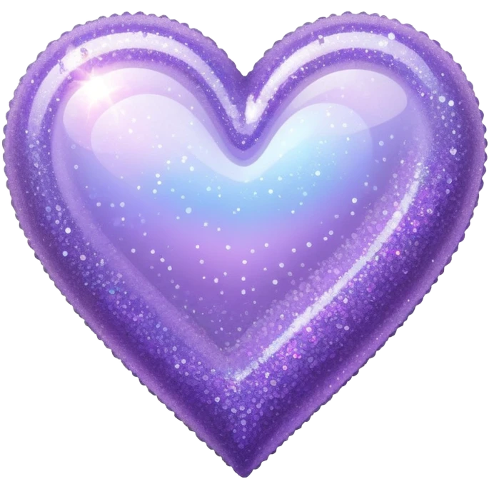 Lavender heart sparkle emoji
