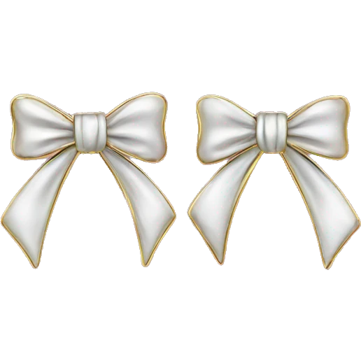 Bow earrings emoji