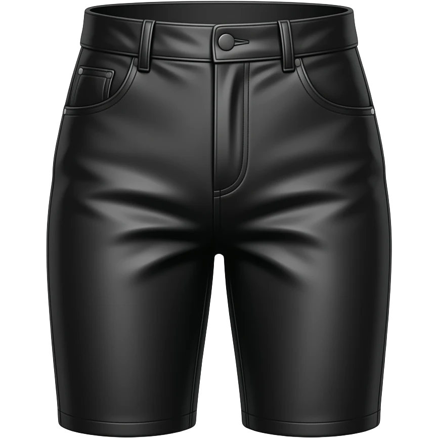 black SATIN LOW RISE pants floating emoji
