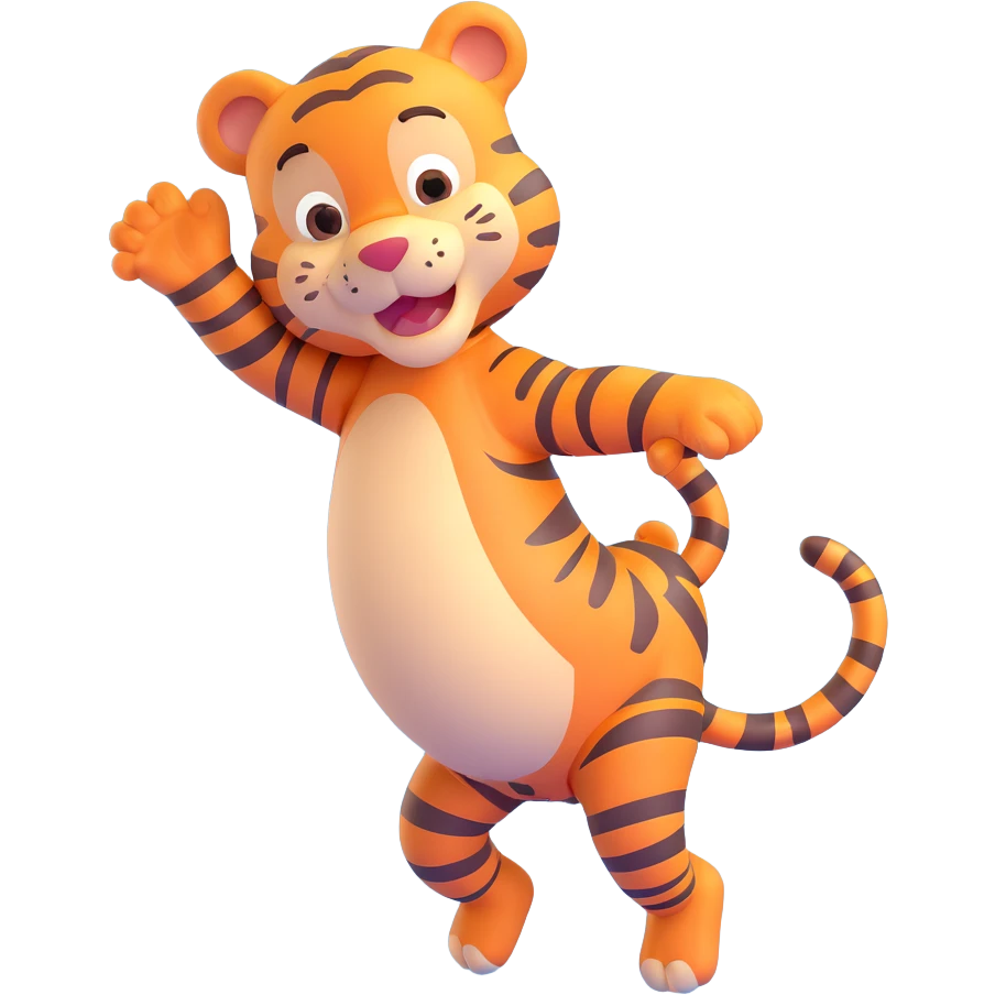 classic Tigger from Winnie the Pooh, cheerful and energetic emoji