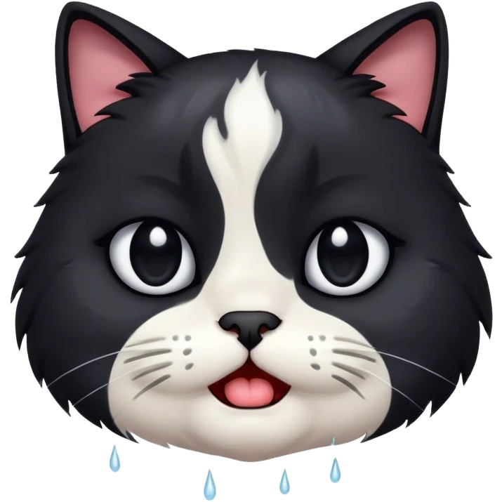 A crying cat emoji