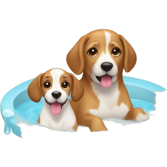 eluquera canina con una perro en spa emoji