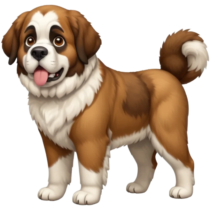 St. Bernard dog, full body emoji