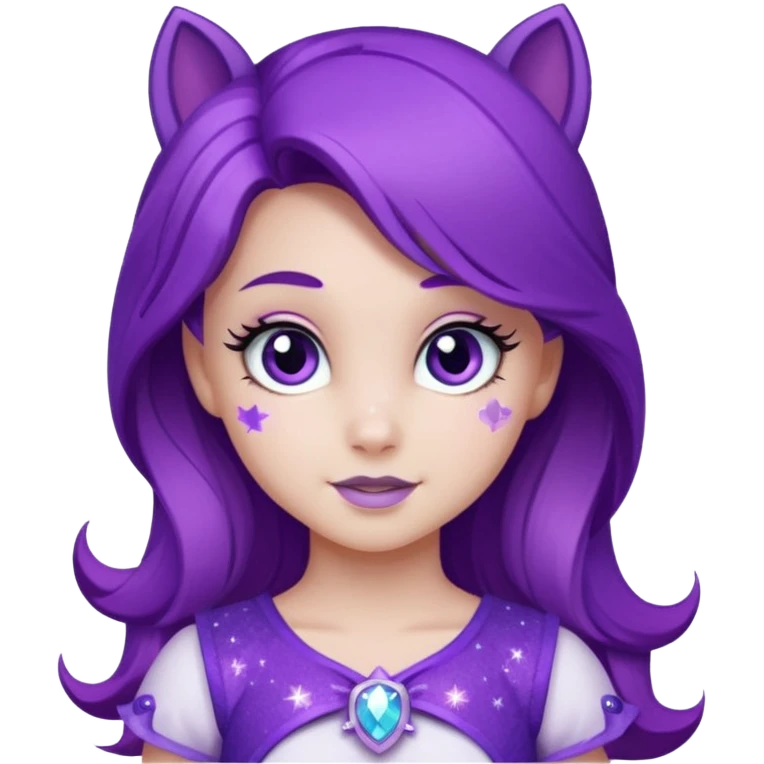 1 girl my little pony rarity emoji
