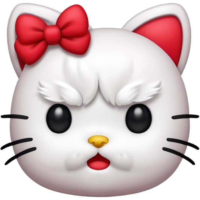 Angry hello kitty  emoji