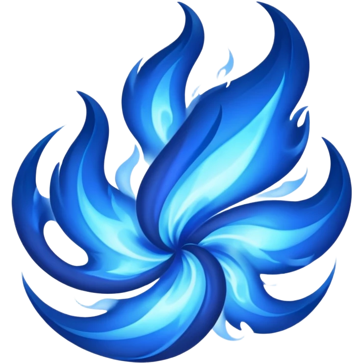 Wicked blue flames emoji
