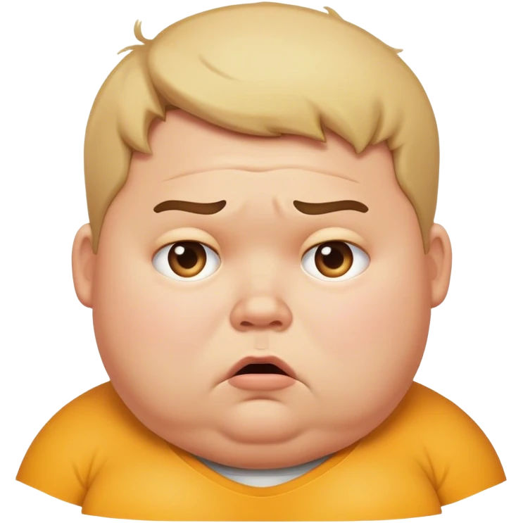 Double stress fat boy  emoji