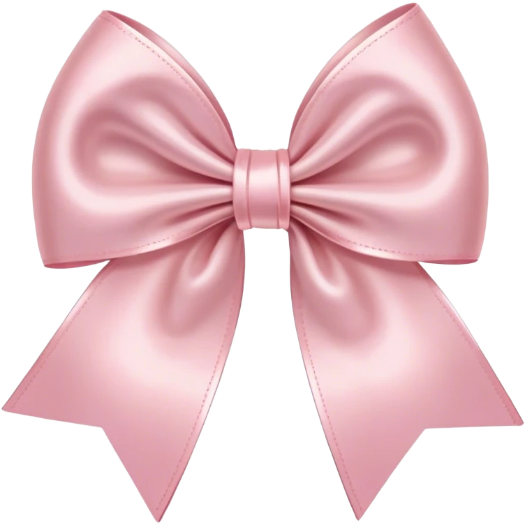 Light pink satin bow emoji