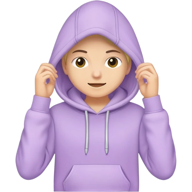 pastel purple hoodie  emoji