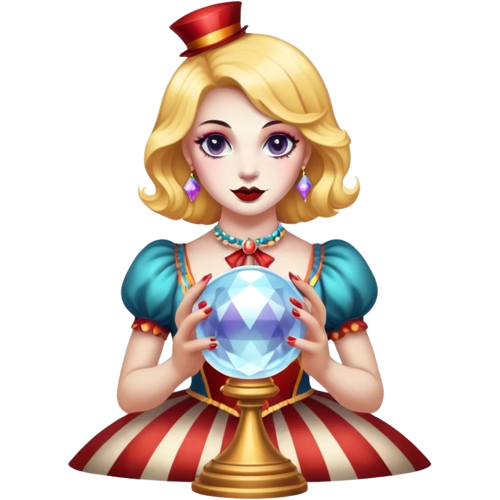 Vintage circus psychic emoji