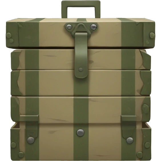 military box front view emoji