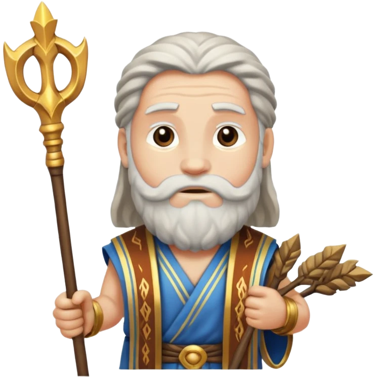 Moses with his staff emoji
