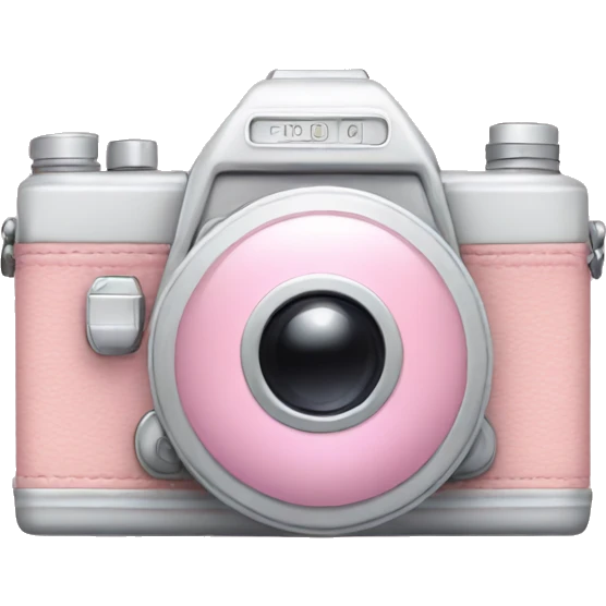 Pastel pink camera emoji