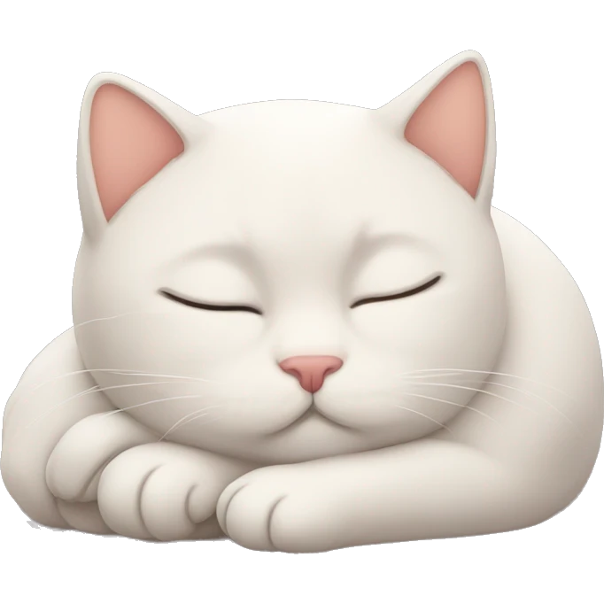Cute katten sleeping emoji