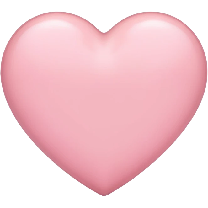 Light pink heart emoji