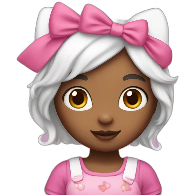hello kitty girl emoji
