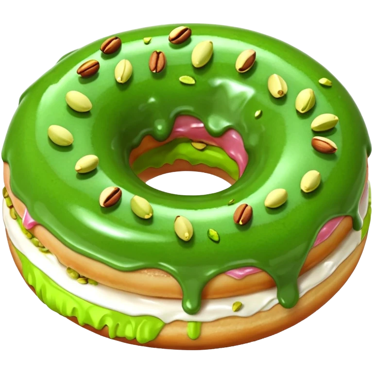 donuts green pistachios topping emoji