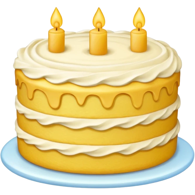 Yellow cake emoji