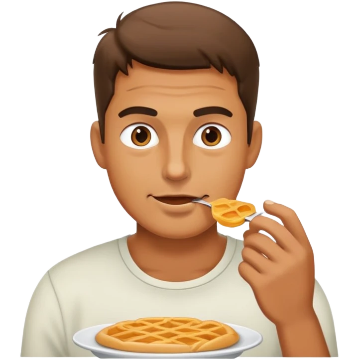 A man eats a lot emoji