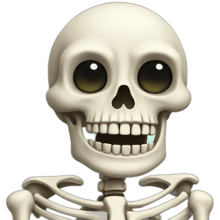 friendly large skeleton emoji