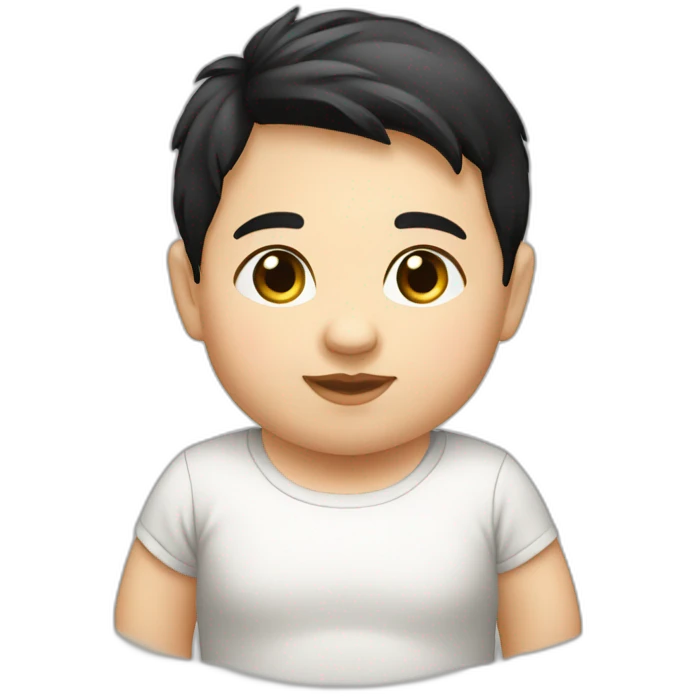 caucasian-fat-baby-with-black-hair emoji