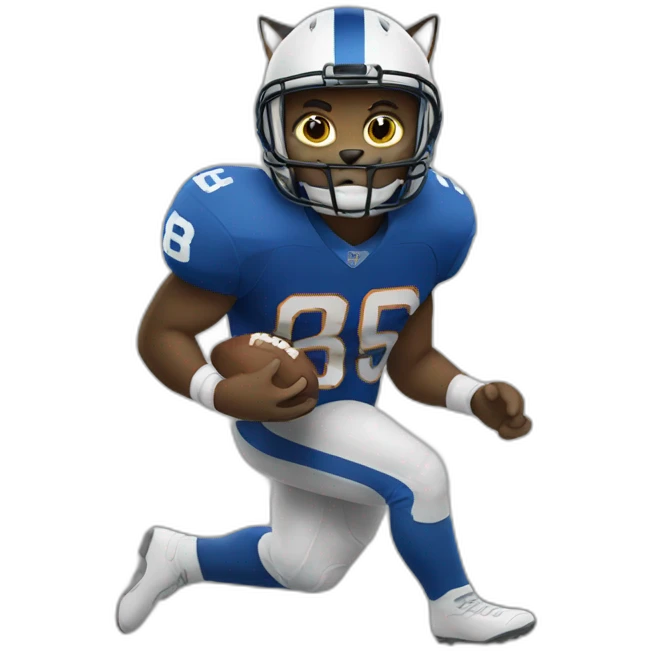 Cat linebacker emoji