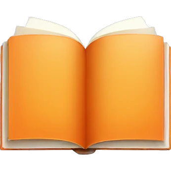 orange color book emoji