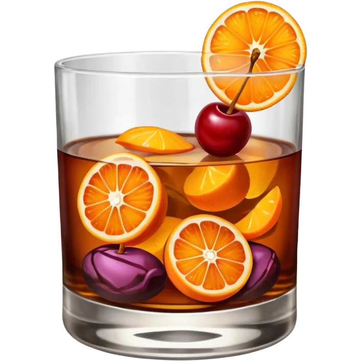 Brandy Old fashioned  emoji