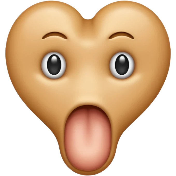 Prostate emoji without eyes, just a prostate emoji