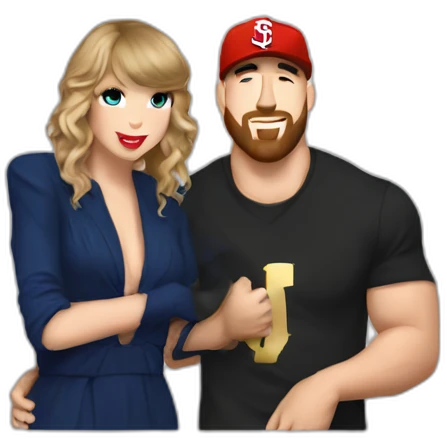 Taylor Swift with Travis Kelce emoji