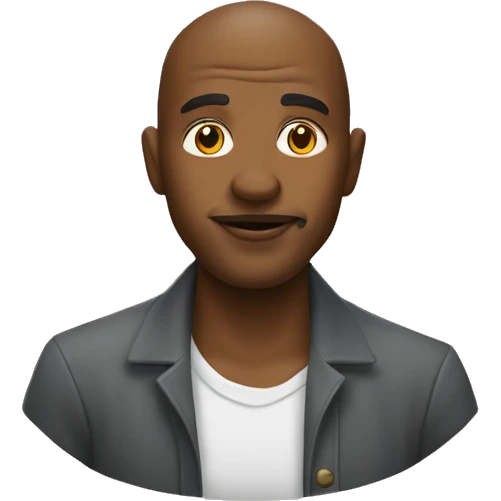 Homme avec une calvitie  emoji