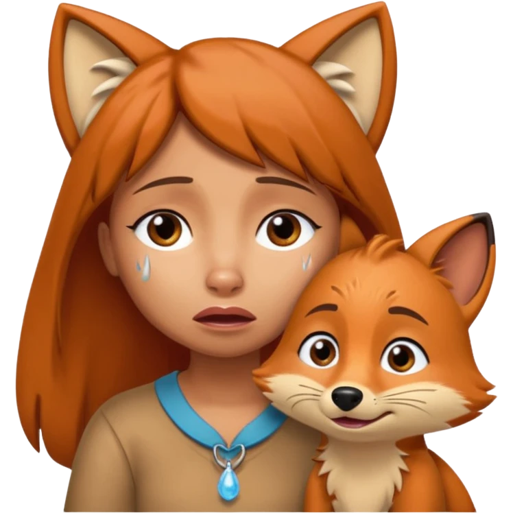 Make Dora and Swiper the fox crying emoji