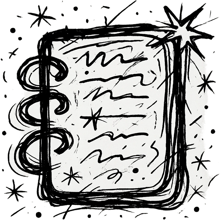 chaotic notebook icon emoji
