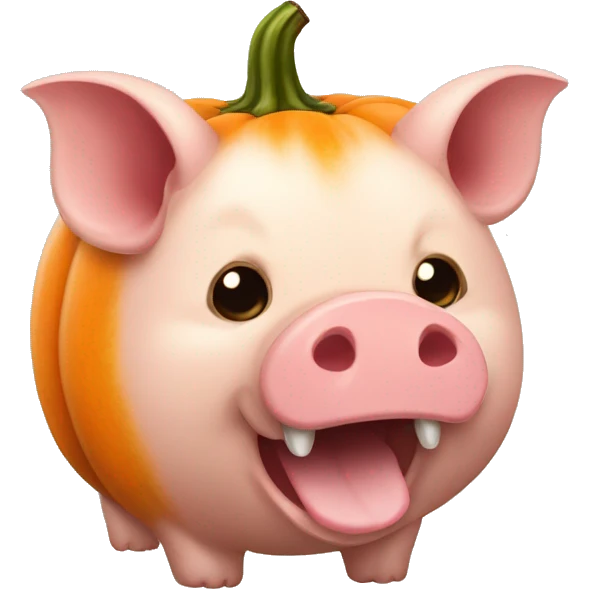 Calabaza cerdito emoji