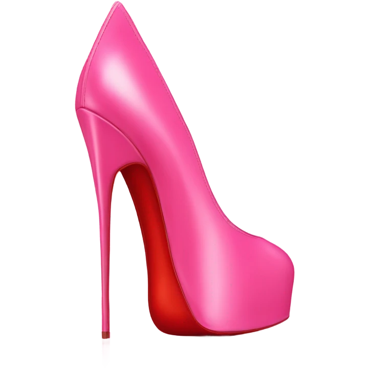 pink christian Louboutin high heels ￼ emoji