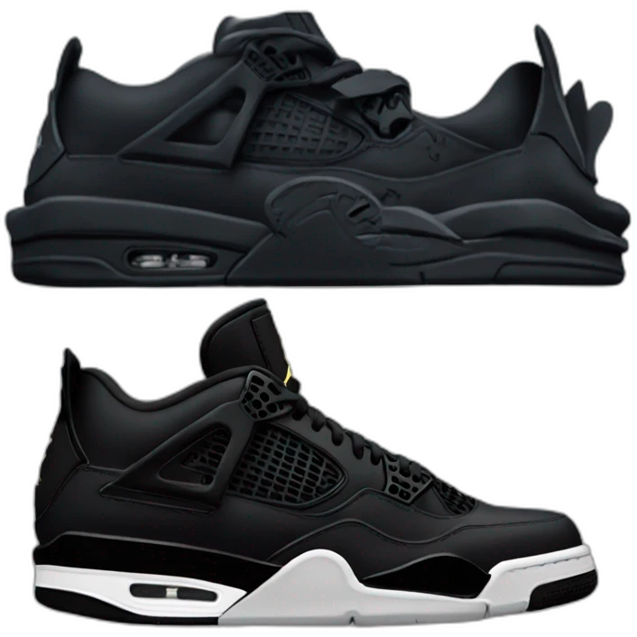 Jordan 4 black cat emoji