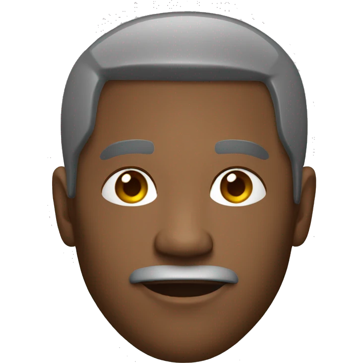 old stylish black man with fade short hair and wearing a hoodie emoji